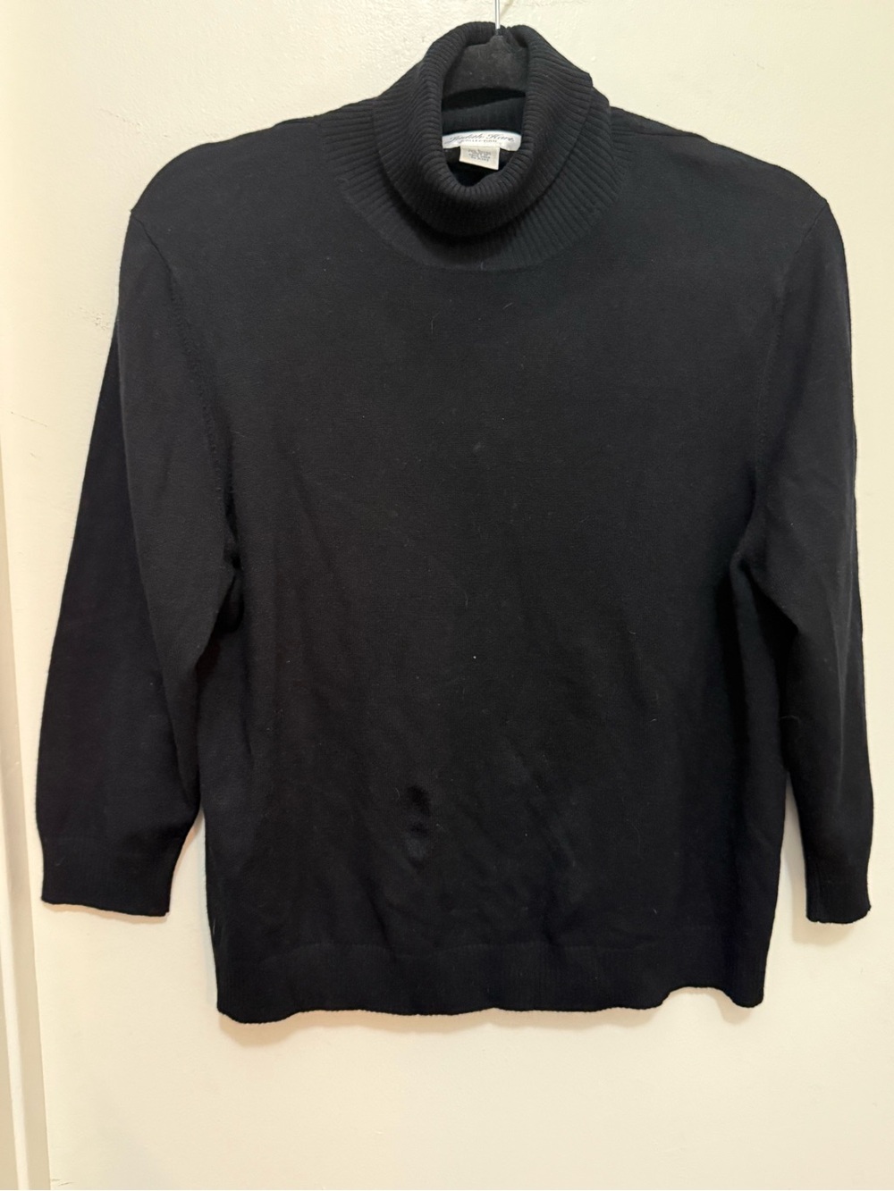 Classic Black Turtleneck Sweater by Judith Hart